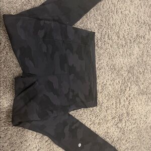 lululemon athletica Black Camo Leggings